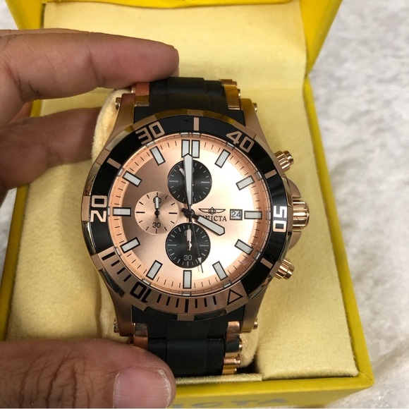 Invicta 80141 Sea Spider Men's Watch Quartz Stainless Steel  rose gold black - Picture 5 of 16